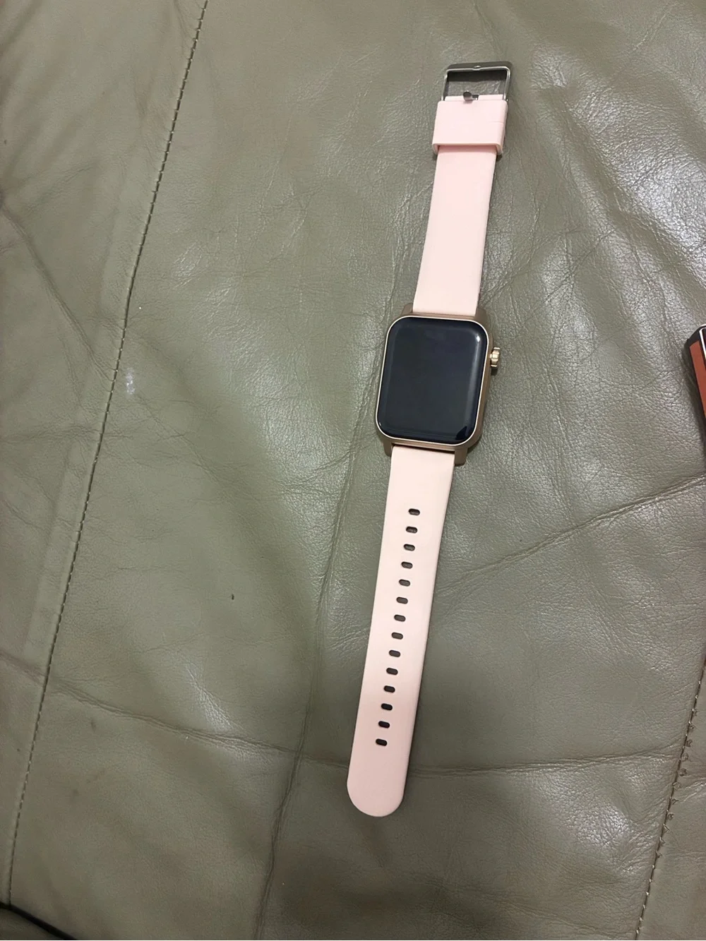 Pink Smartwatch with Rose Gold Case - Fashion Fitness Wearable